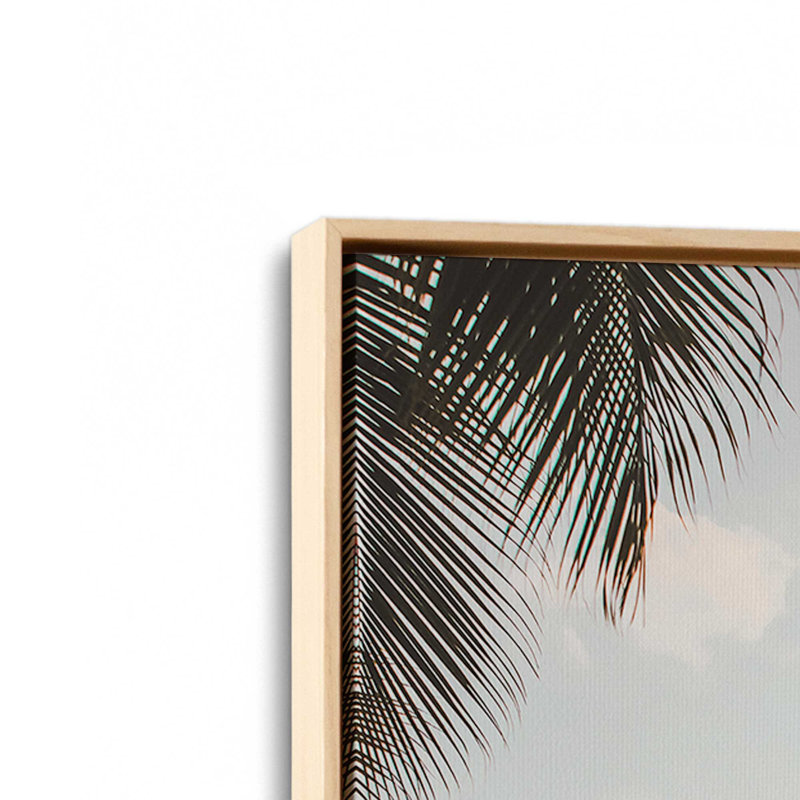Impression sur toile Tropical Twilight, H 48,75 po x l 32,75 po x P 1,75 po, Cadre américain en érable flottant