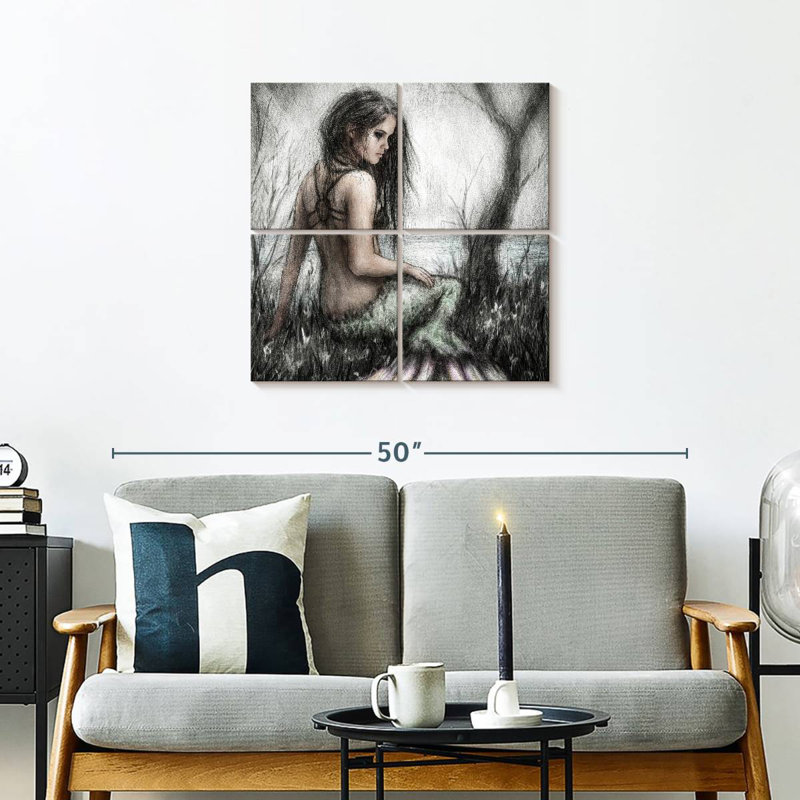 Kelan Mermaid's Rest, 26" H x 26" W