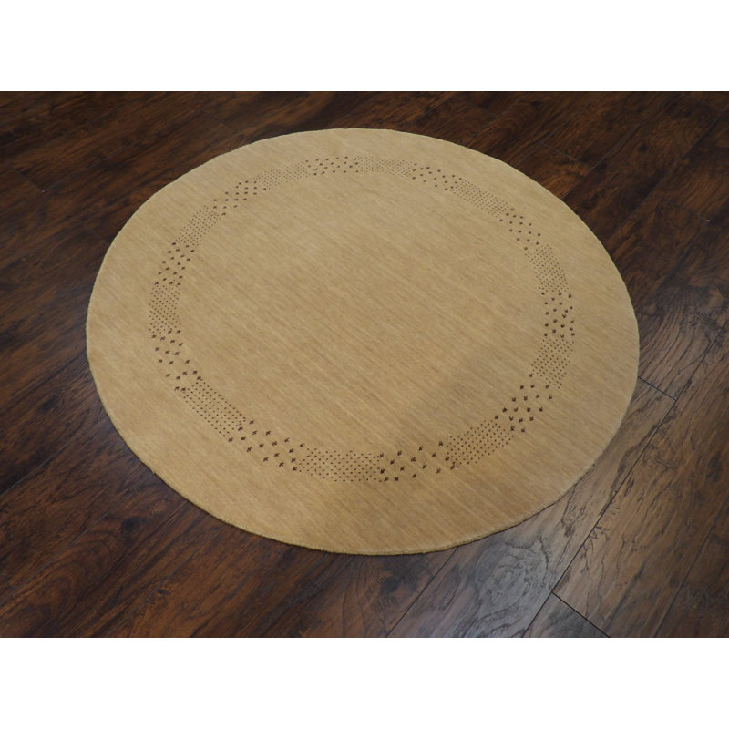 One-of-a-Kind 5' New Age Round Wool Area Rug in