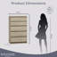 Helen 70 cm W Chest of 5 Drawers-36019806