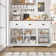 53.54'' Wide Modern Sideboard Buffet with 3 Drawers, Cabinet and Adjustable Shelves