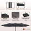 15 Ft Patio Market Umbrella with Base-86773835