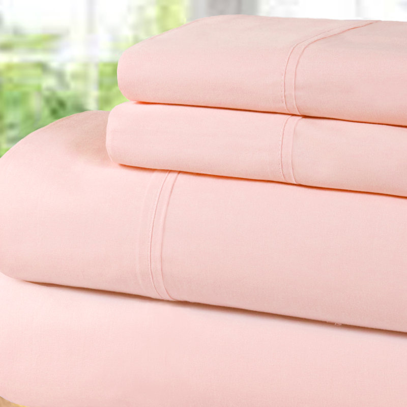 Blush Queen Organic Cotton Percale Deep Pocket Sheet Set