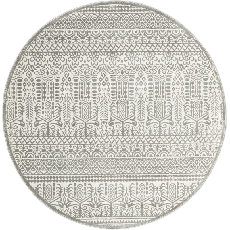 Onyxx Floral Indoor Rug, Round 5'3"