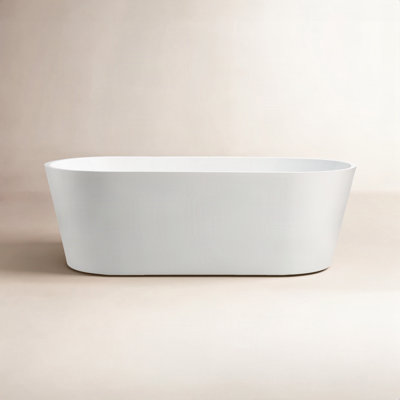 Iris 54" Freestanding Soaking Acrylic Bathtub