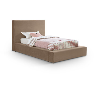 Lit plateforme tapissier Ishia