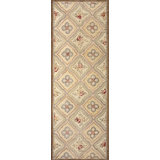 Antique American Hooked Rug Canada Hooked - Loop Pile