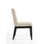 5 pièces avec table ronde de 47 po en noir - noir ébène, sièges ergonomiques rembourrés, composition de chaises en grain de bois naturel, apparence