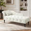 Pieds en bois massif avec garniture cloutée capitonnée 60,6 po Modern Sofa
