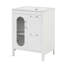 Meuble-lavabo 24 po avec lavabo, meuble-lavabo avec 2 tiroirs et porte, tablette réglable-225683807