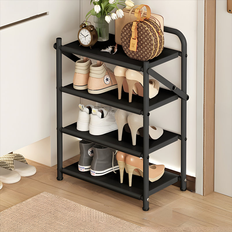 Pull-Out Shoe Rack - Foldable Dust-Proof Shoe Storage Shelf With Easy Assembly