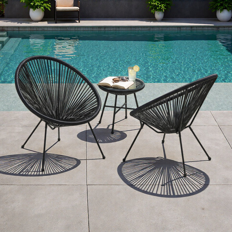 CHAISE (ENSEMBLE DE 2), Noir