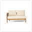 ENSEMBLE DE CONVERSATION 4-PIÈCES CROWNE AVEC COUSSIN BEIGE, Teck