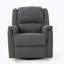 Fauteuil inclinable oscillant en tissu gris anthracite avec fauteuil inclinable manuel-579028152