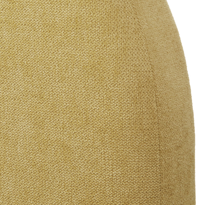 Upholstered Panel Bed, Pale Yellow