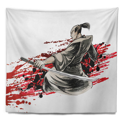 Tapisserie du japon guerrier