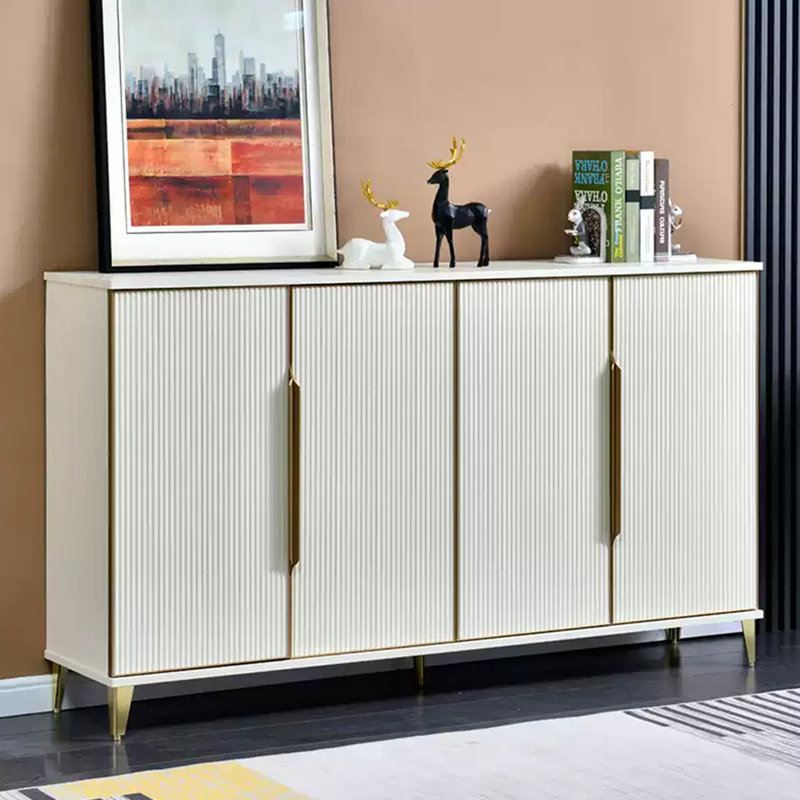 Rangement pour chaussures en alliage d'aluminium blanc