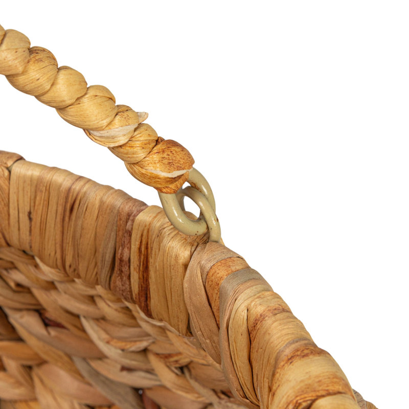 Water Hyacinth Handwoven Flower Basket Set