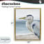 Cadre flottant Heron regardant à gauche, design par Nan-2105473883-2105473876