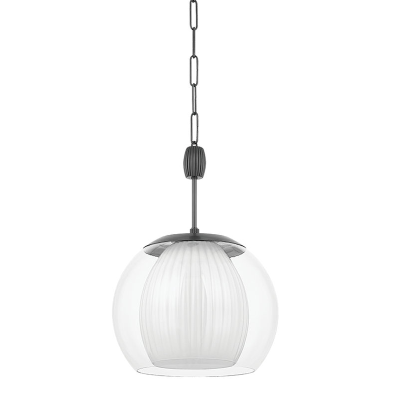 CLEMENTON PENDANT, 24" H x 17" W x 17" D, Bronze