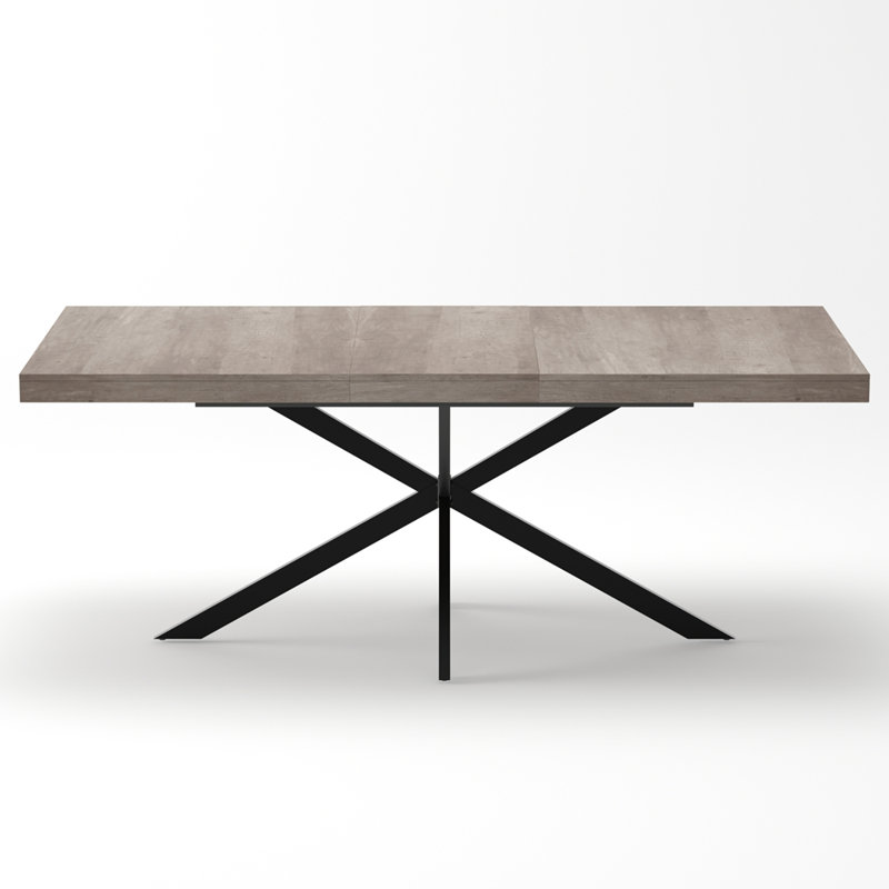 Rectangular Stretch Dining Table, Gray