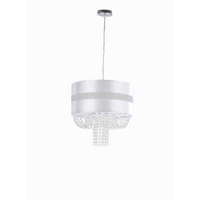 Nadia 1 - Light White Drum Pendant