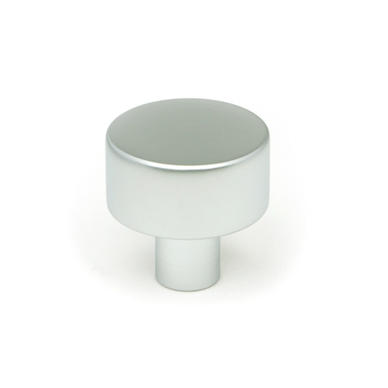 Round Knob, 2.5 cm, Satin Chrome