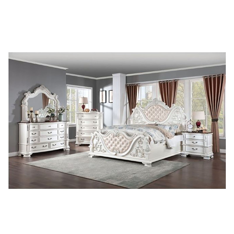 Miroir de commode en bois Sharikka