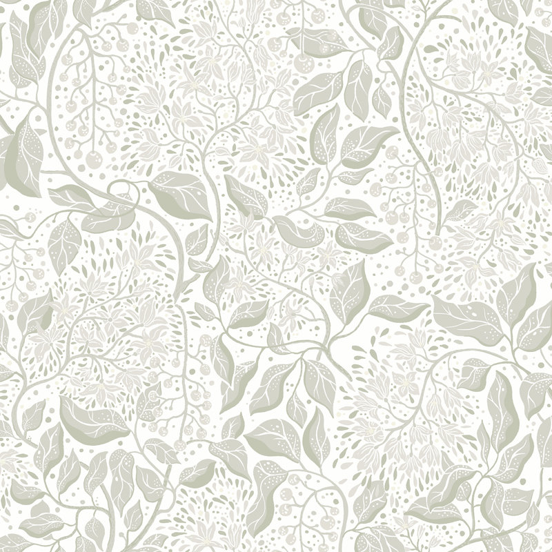 Beachworth Floral Double Roll, Sage