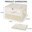 Lot de 2 organisateurs de rangement de chaussures pliables avec séparateurs ajustables et couvercles transparents