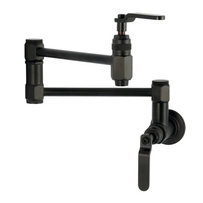 Kingston Brass Whitaker Two-Handle 1-Hole Wall Mount Pot Filler Faucet