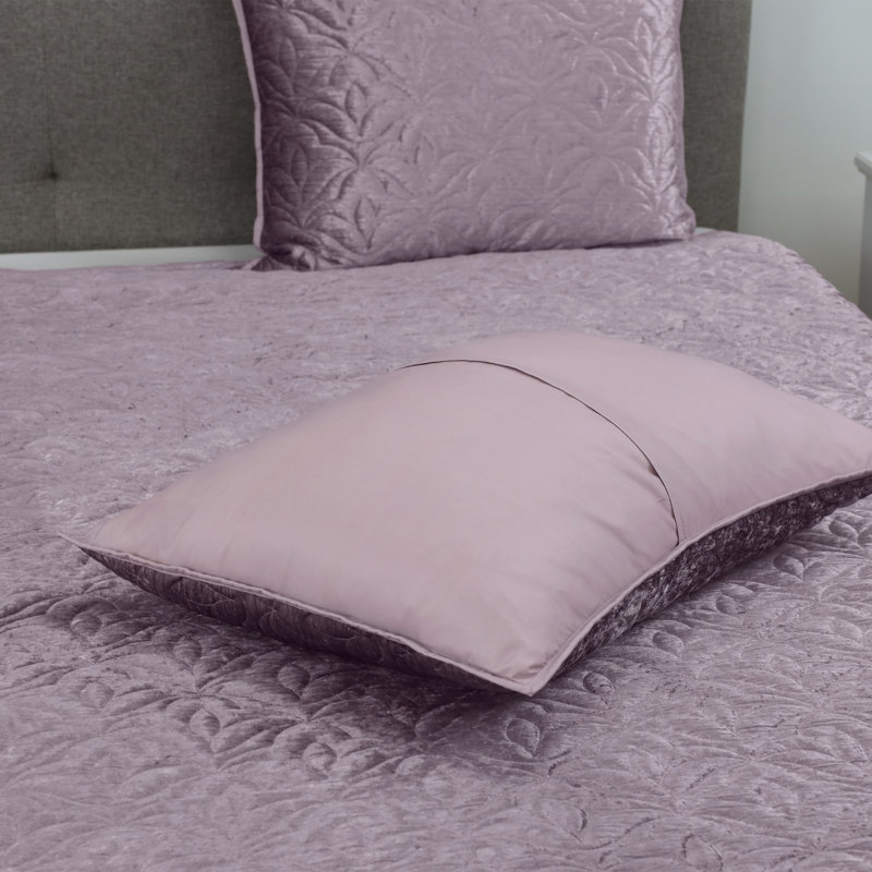 Lemon Tree Lilith Mauve Quilt Set, Twin Quilt + 1 Standard Sham