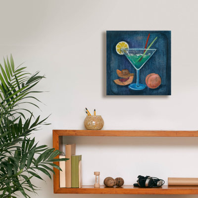 «Cheers 2» par Silvia Vassileva, art mural sur toile, 12 po x 12 po