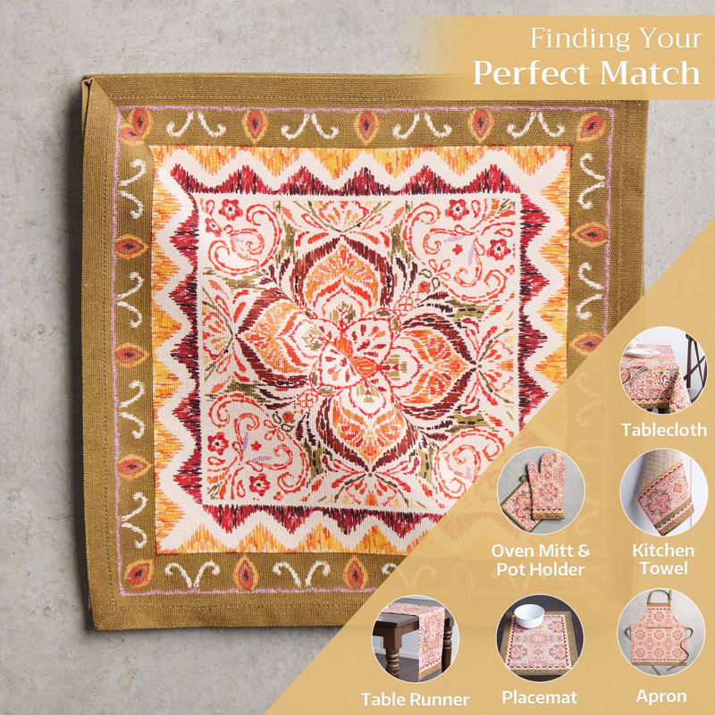 Maison d' Hermine Cloth Napkins Set of 4 100% Cotton for Thanksgiving Christmas Decorations Everyday Reusable Square Fall Napkins Cloth Washable Dinner Party (Damask, 20"x20")