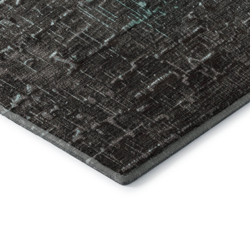 Premium Machine Washable Corum AMF1066 Ombre Rug, Round 8'