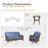 Shariden 5 - Person Patio Conversation Set with Cushions-736546324-679903889