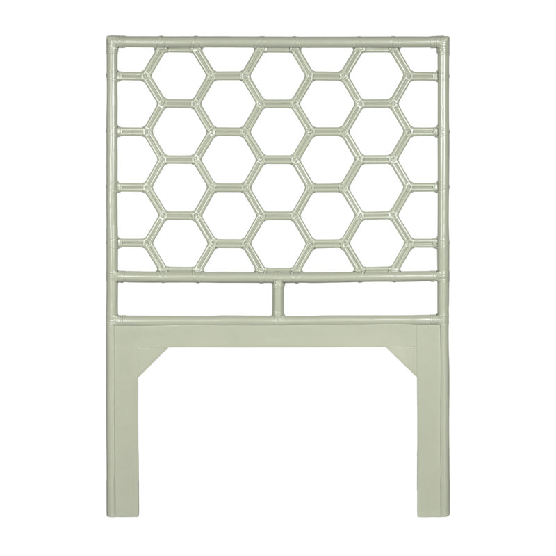 Honeycomb Open-Frame Headboard, Celery Green, Twin