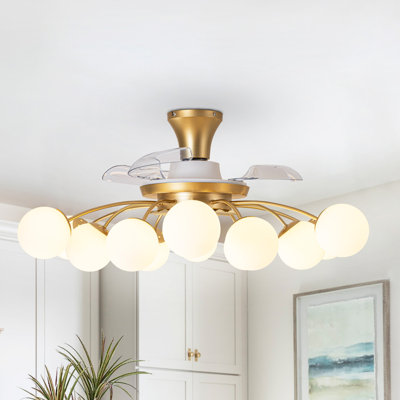 Ventilateur de plafond 12 lumières avec télécommande
