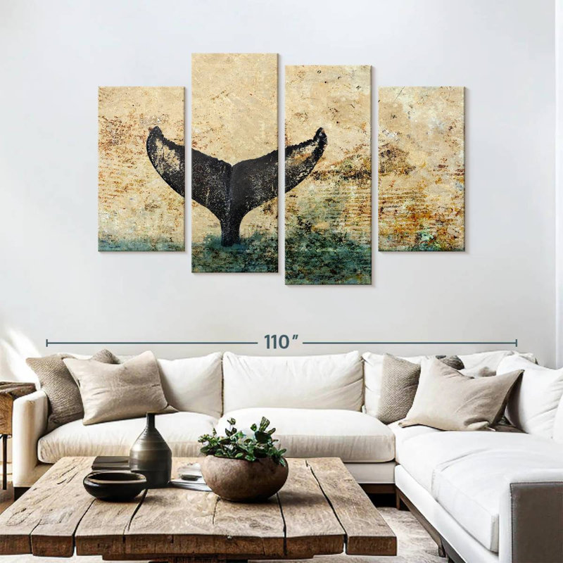 Brampt Hawaiian Whale Fluke, 54" H x 84" W