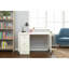White Letter Paper Width Upright Filing Cabinet, Three Drawers + Pencil Drawer