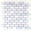 Carreau de mosaïque murale pierre naturelle / brique de verre 1 "x 2" Geneva-36931104