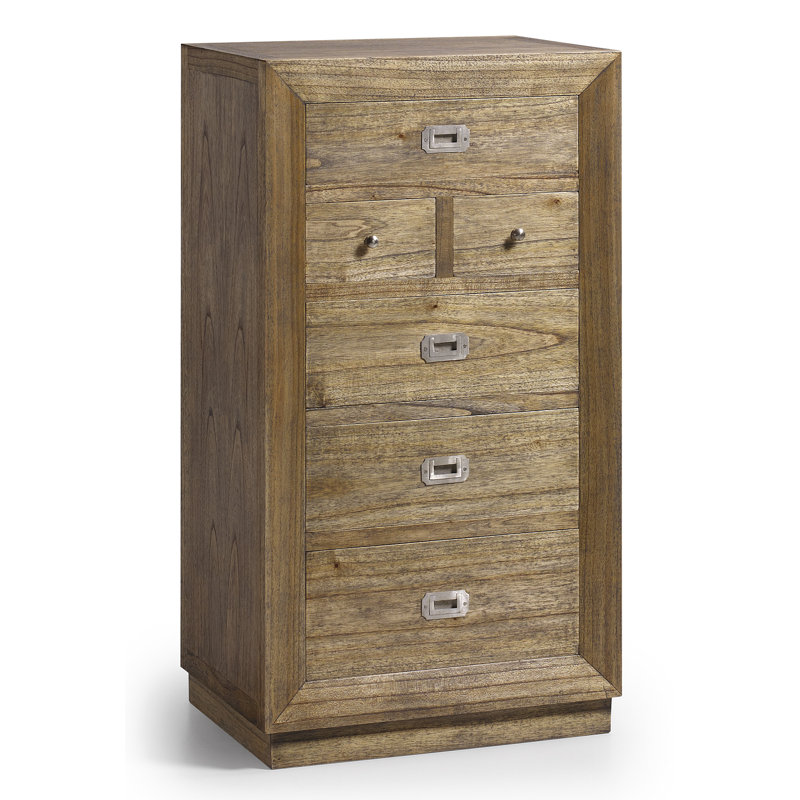 Merapi Solid Wood 60cm W 6 - Drawer Chest of Drawers