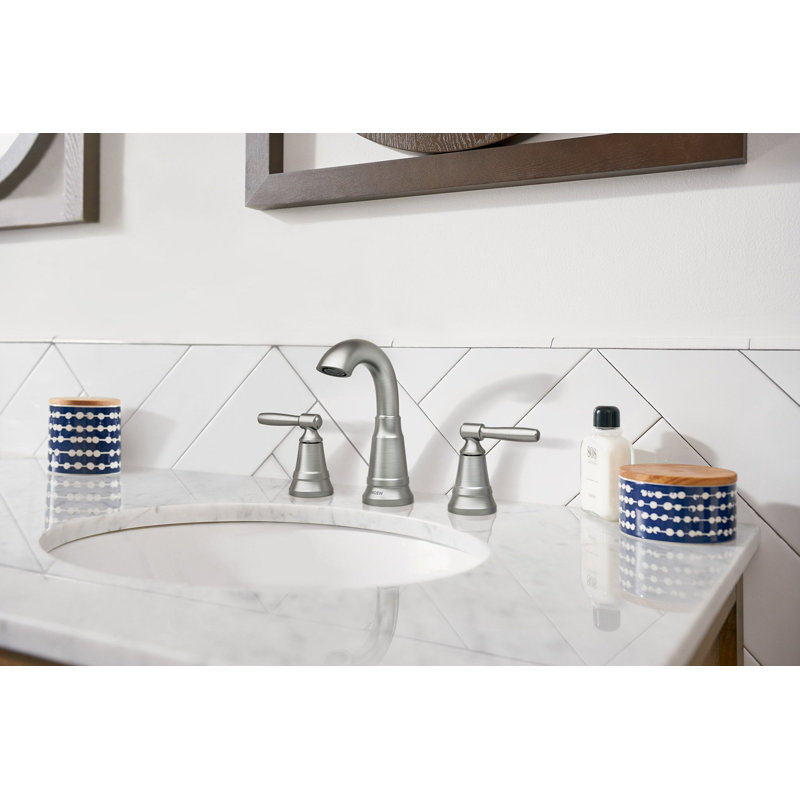 Halle Widespread Bathroom Faucet with Drain Assembly