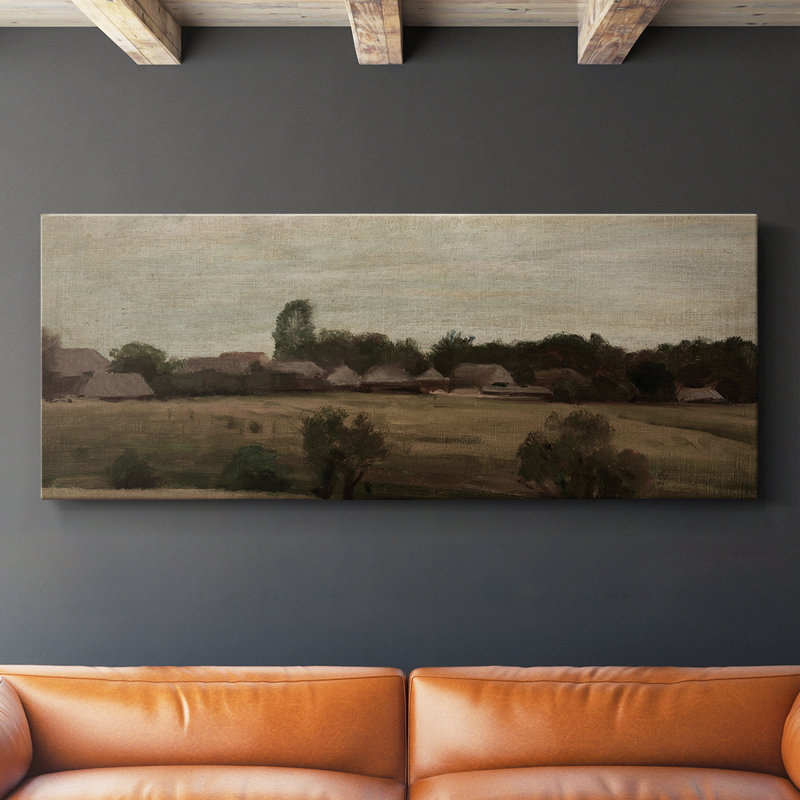 Série paysage - DCLVI - Toile tendue avec châssis - Prêt à accrocher, H 16 po x l 40 po
