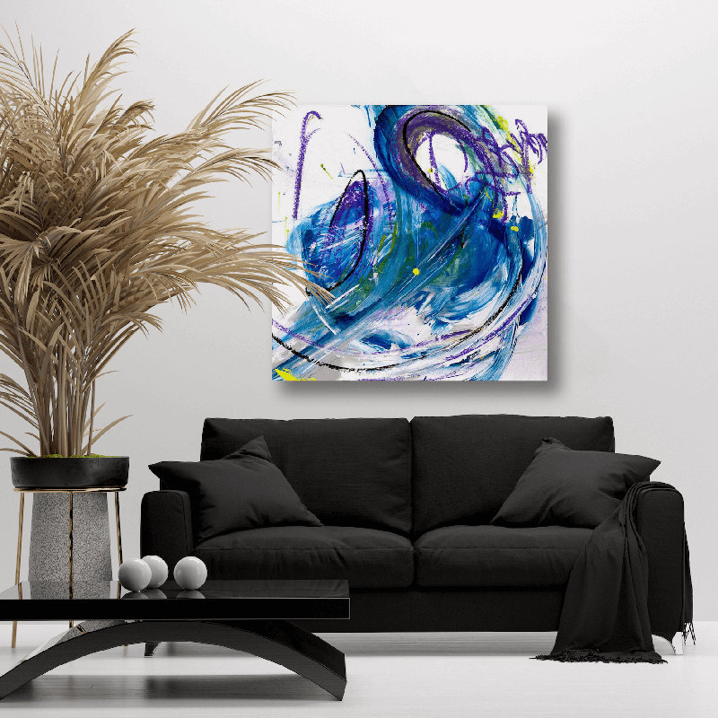 Kyanite - Artist Enhanced Canvas Print, 30" H x 30" W x 1.5" D, Unframed