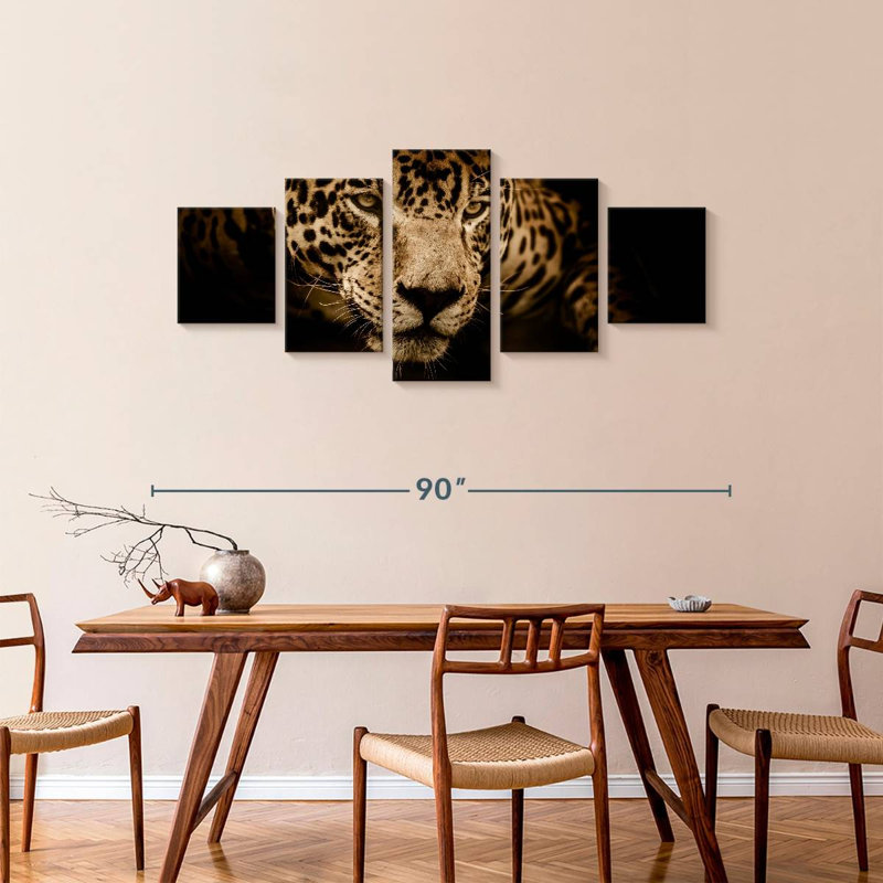 Portrait de jaguar, H 36 po x l 80 po