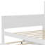 Lit de jour simple en bois avec tablettes de rangement, lit multifonctionnel avec lit gigogne simple et bureau d'étude, blanc antique