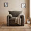 Fauteuil en chenille moderne avec dossier, larges accoudoirs moelleux et rembourrage en mousse haute densité-280623571