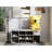 Multifunctional Storage Bench With Removable Cushion And 10 Compartments, Drawer For Pet Leashes, Gray, 40.9L X 19.3H Shoe 9 Storage, Side Compartments Boots, Gray Particle Board, 11.8W