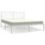 Metal Bed Frame with Headboard White-275720543